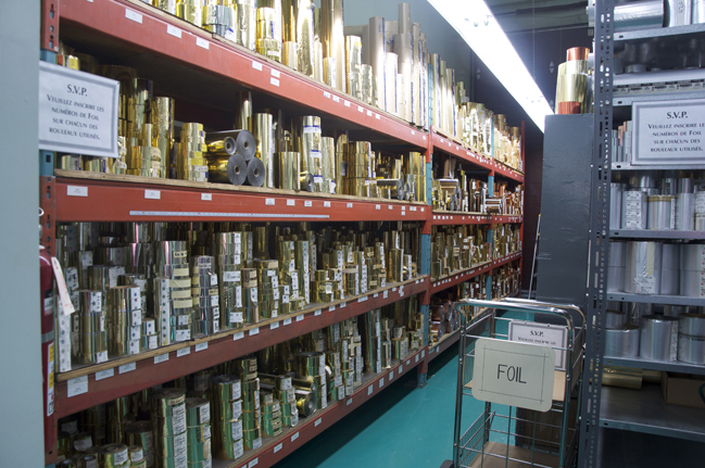 Bandes métallisées pour l’estampage à chaud (Gravure Choquet)