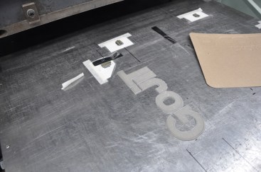 Contre-matrice de gaufrage découpée à la main (Gravure Choquet)